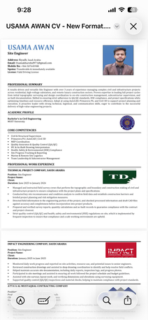 Riyadh, Job Seekers, Civil Project Engineer