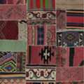 USD 250,  5x6 Vintage Persian Patchwork Kilim Area Rug - 109175