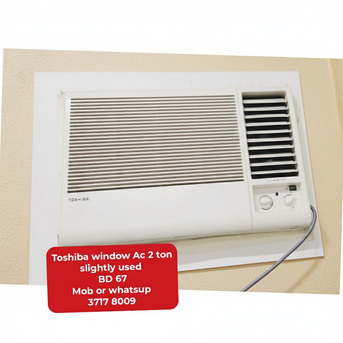 Manama, Air Conditioners, BHD 67,  🌍🌐Toshiba Window Ac 2 Ton In Good Condition For Sale With Delivery And Fixing