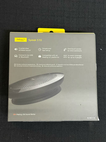 Khobar, Home Audio, SAR 350,  Jabra GN Speaker Speak 510 Portable Usb And Buetooth