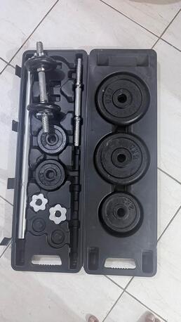 Jeddah, Health & Beauty Items, SAR 350,  Complete 30KG Workout Set Including Barbell And Dumbbell With Adjustable Weights