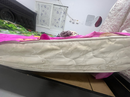 Khobar, Furniture, SAR 500,  King Size Double Bed With Big Size Expensive Confortable Mattress