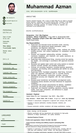 Dammam, Job Seekers, Civil Engineer