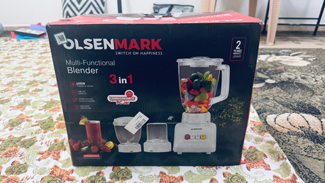 Al Malaz, Appliances, SAR 120,  SALE-OLSENMARK Mixer, Grinder, Blender- 600 Watts, Only 6 Months Used, Working Perfectly