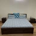 BHD 45,  Wooden Bed And Side Table
