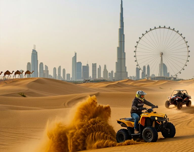 Dubai, Travel, Dubai Buggy Tours & The Dubai Fountain Show: Ultimate Adventure + City Spectacle Guide