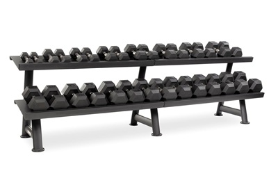 New York, Tools, DURA-BELL? Urethane Dumbbells &ndash; 15-Pair Horizontal Storage Pack
