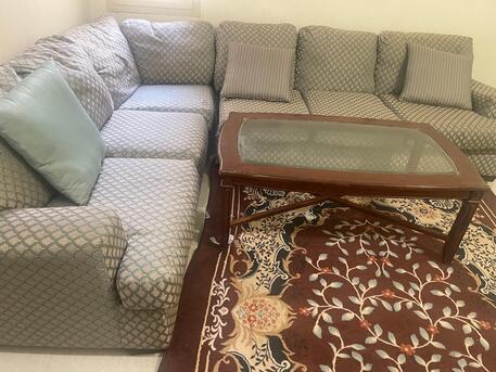 Riyadh, Furniture, SAR 250,  6 Seater Sofa + Coffee Table