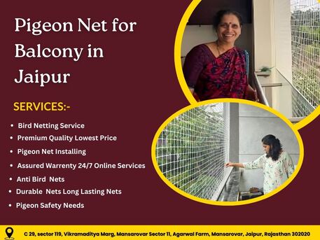 Jaipur, Business, Durable Pigeon Net For Balcony In Jaipur