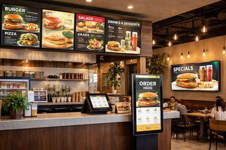 Ajman, Business, Restaurant Digital Signage & QSR AV Solutions In Dubai, UAE &ndash; Purplewave FZE