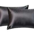 INR 7499,  Buy Dark Grey Silk Pillowcases Set Of 2 Online