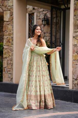 Jaipur, Clothing & Accessories, INR 10000,  Shop Premium Georgette Maxi Set For Sangeet & Wedding