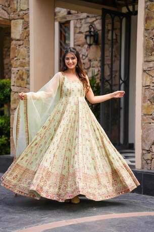 Jaipur, Clothing & Accessories, INR 10000,  Shop Premium Georgette Maxi Set For Sangeet & Wedding