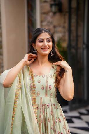 Jaipur, Clothing & Accessories, INR 10000,  Shop Premium Georgette Maxi Set For Sangeet & Wedding