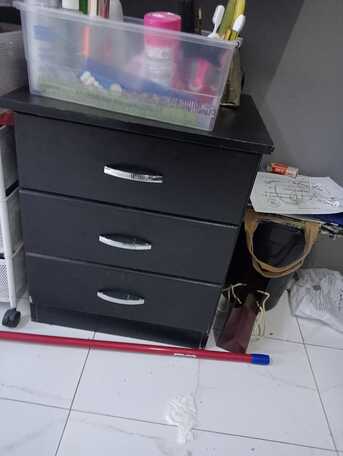 Riyadh, Furniture, SAR 300,  King Size Bed With 2 Side Tables For SALE