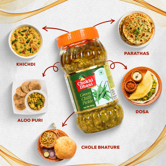 Jaipur, Food, INR 105,  Buy Green Chilli Pickle Online At Chokhi Dhani Foods