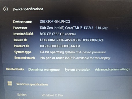 Riyadh, Computers, SAR 1600,  Hp 250 G10 - Intel Core I5 13th Gen,8gb,512ssd,15.6 Display