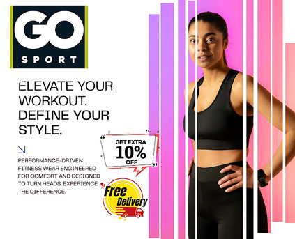 Dubai, Sporting Goods, Go Sport Discount Code: Get Extra 10% Off + Free Delivery On Orders Above AED 250