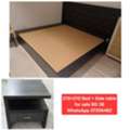BHD 42,  ✅️ 200.200 Bed Frame + Side Table For Sale In Good Condition With Delivery