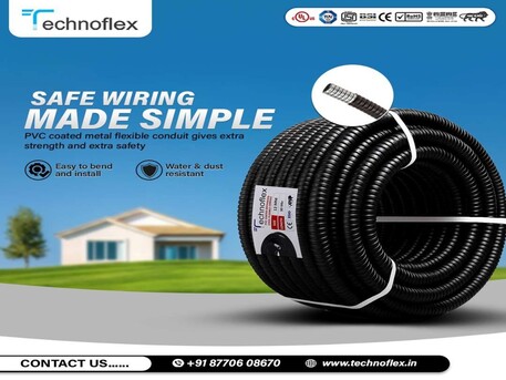Melbourne, Electrical & Plumbing, 🔌 PVC Coated Metal Conduit &ndash; Corrosion & Rodent Resistant Protection By Technoflex Steel