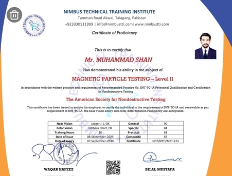 Jubail, Job Seekers, Welding QC Inspector | CSWIP 3.1 | NDT Level II