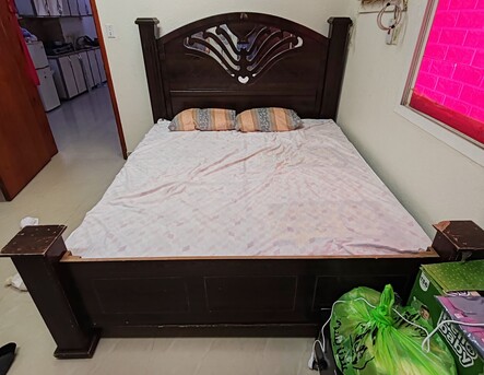 Jubail, Furniture, SAR 300,  King Size Bed Without Matress For Slae
