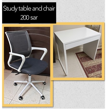 Tabuk City, Furniture, SAR 1,  Study Table Chair,wall Cabinet And Carpet