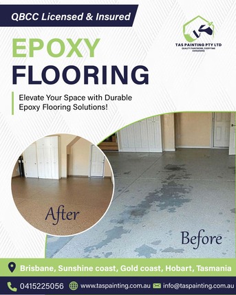 Brisbane, Business, Get Durable Epoxy Flooring Brisbane With Tas Painting Pty Ltd
