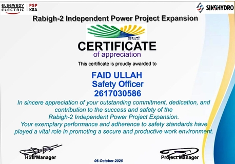 Riyadh, Job Seekers, Safety Officer