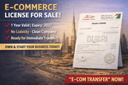 Dubai, Businesses For Sale, Active E-commerce Trade License For SaLE