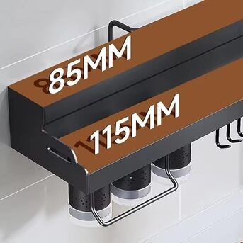 Jubail, Electrical & Plumbing, SAR 175,  Wall Mounted Modern Kitchen Spice Rack With Utensils Cup And Knife Holder