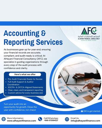 Riyadh, Financial, &ldquo;Grow Your Business, Reduce Costs &mdash; Let AFC Handle Your Entire Finance Function!&rdquo;