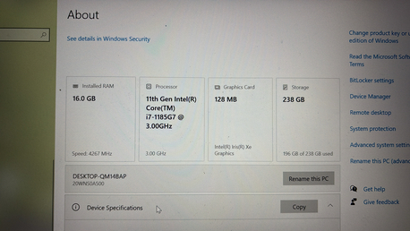Dhahrat Laban, Computers, SAR 950,  Laptop 11gen I7
