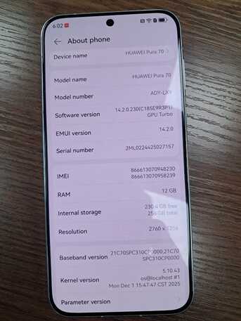 Dammam, Mobile Phones, SAR 1700,  Huawei Pura 70 Excellent Condition, 12GB RAM, 256 GB Storage, Fast Charging