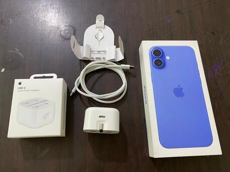 Jeddah, Mobile Phones, SAR 3200,  IPhone 16 Plus 256GB/Ultramarine/100% Battery/Like New Condition