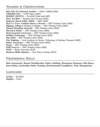 Dammam, Job Seekers, HSE SUPERVISORE ONSHORE & OFFSHORE READY Immediately