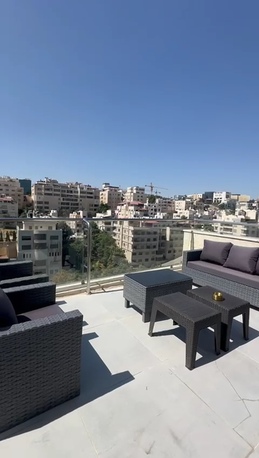 Abdoun, Apartments/Houses, JOD 14000/year,  Furnished,  2 BR,  Roof Top Fully Furnished 2B Apart With Big Terrace In Abdoun 00962777688956