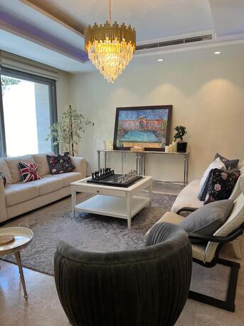 Abdoun, Apartments/Houses, JOD 19000/year,  Furnished,  3 BR,  Ground Fully Furinshed 3B Apart With Big Garden In Abdoun 00962777688956