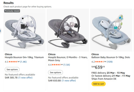 Al Rakah Al Shamaliyah, Toys & Games, SAR 250,  Chicco Hoopla Baby Bouncer &ndash; New