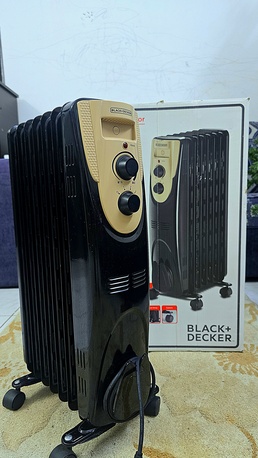 East Riffa, Household Items, BHD 25,  Black+Decker 7-Fin Oil Filled Radiator OR070D-B5 | 1500W | Original Packaging