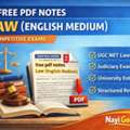 Free Law Notes English Medium | Study Guide & Preparation