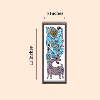 Mumbai, Household Items, INR 1200,  Bhil Art Deer Painting | Tribal Art | Adivasi Trove