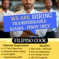 Hiring: Filipino Cook Only - Transferrable Iqama