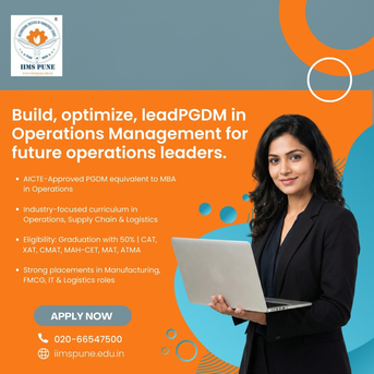 Pune, Education, PGDM In Operations Management | Admission Open &ndash; IIMS Pune