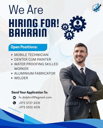 Jidhafs, Jobs, OPENINGS FOR BAHRAIN