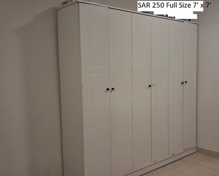 Riyadh, Furniture, SAR 1100,  Double Bed, Full SIze Almirah, Dressing Table, IKEA Dining Table