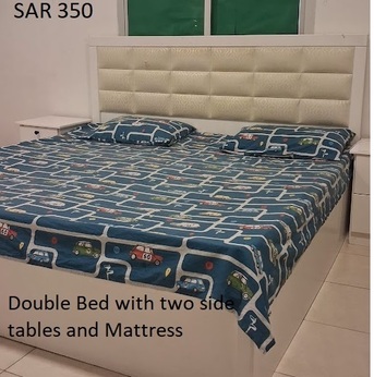Riyadh, Furniture, SAR 1100,  Double Bed, Full SIze Almirah, Dressing Table, IKEA Dining Table