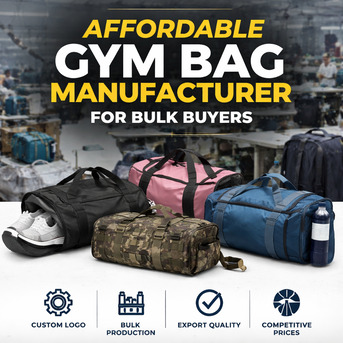New Delhi, Businesses For Sale, Affordable Gym Bag Manufacturer For Bulk Buyers
