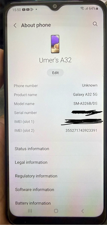 Al Aziziyah, Mobile Phones, SAR 550,  Samsung A32 5g 128gb