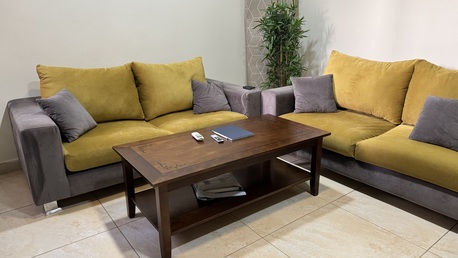 Riyadh, Furniture, SAR 1500,  4 Seater Sofa, 2 Seater Sofa And Tea Table Set